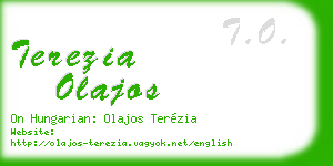 terezia olajos business card